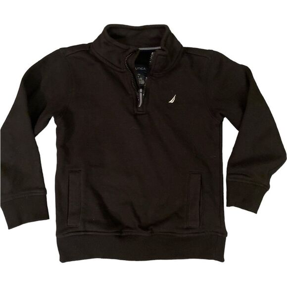 Nautica Boys Mock Neck Pullover Sweatshirt Size 6 - Picture 1 of 6